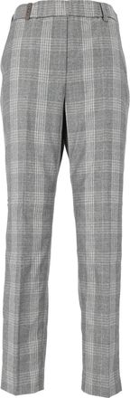 PESERICO Plaid Tailored Tapered Pants