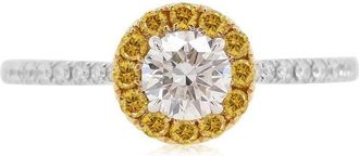 HYT Jewelry 18kt white gold diamond ring - women - 18kt White Gold/Diamond - 7 1/2 - Silver