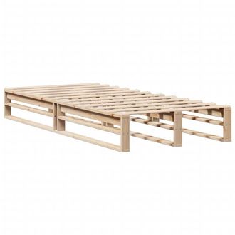 Berkfield Home Modern Bed Frame without Mattress 90x200 cm Solid Wood Pine in Light Brown