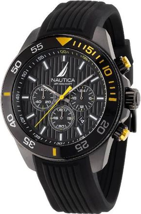 Nautica Chronograph Quartz Black Dial Mens Watch NAPNOS302