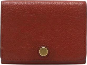 Louis Vuitton Pre-owned Vintage Card Case - Dames - Vintage Accessoires - Bruin - ONE Size - Leer - Vintage