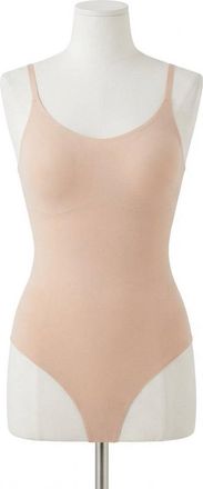 Spanx Cami Thong Bodysuit In Champagne Beige