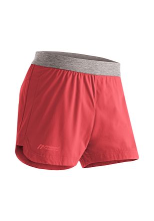 Maier Sports Funktionsshorts MAIER SPORTS Fortunit Shorty W, Damen, Gr. 36, Normalgr&ouml;ssen, rot (hellrot), 100% Polyester, Hosen Funktionsshorts, Robuste Funktionss