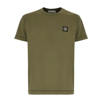 Stone Island T-Shirts, male, Green, Size: M T-shirt with logo