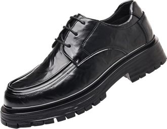 Generic Mens Dress Shoes Formal Business Leather Oxfords Casual Office Commuting Sophisticated Gentleman Style for Wedding Daily Wear and Professional Attire(