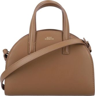 A.P.C. A.p.c., Tassen, Dames, Bruin, ONE Size, Elegante leren handtas