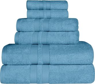 Superior Solid Cotton 6-Piece Towel Set in Denim Blue at Nordstrom Rack, Size 6 Piece Set