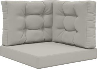 vidaXL Vidaxl Cuscino Per Divano Da Esterno Poliestere Grigio 60 X 60 X