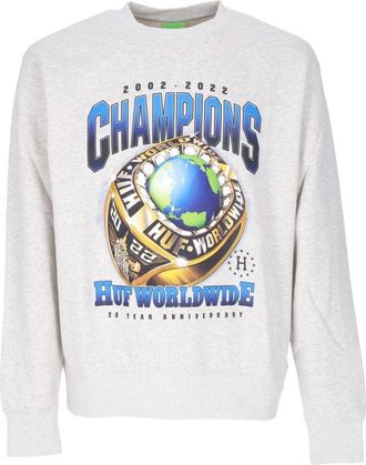 HUF Kampioenen Crewneck Sweatshirt - Heren - Sweatshirts - Wit - M - Katoen - Hoodies & sweatvesten