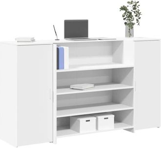 vidaXL Vidaxl - Mostrador De Recepci&oacute;n Blanco 180x50x103,5 Cm Madera Ingenier&iacute;a