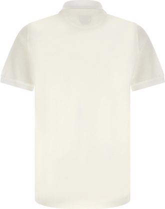 Fendi FF Selleria Logo-Embroidered Cotton Polo Shirt - White