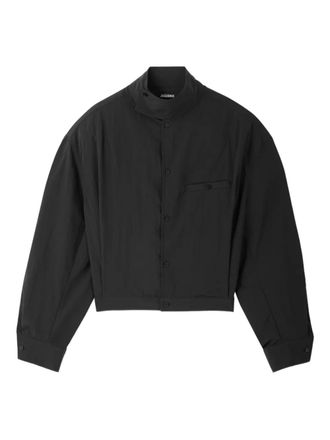 Jacquemus cropped button-up jacket - Black