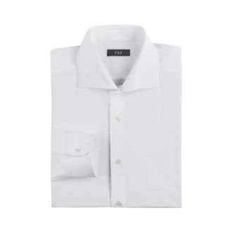 Fay Shirt - Heren - Zakelijke Overhemden - Wit - 2XL - Overhemden