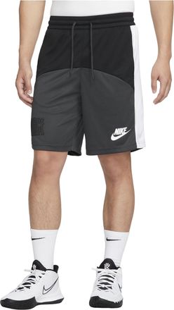 Nike Mens Nike Colorblock Logo Straight Shorts Black Gray DQ5827-010