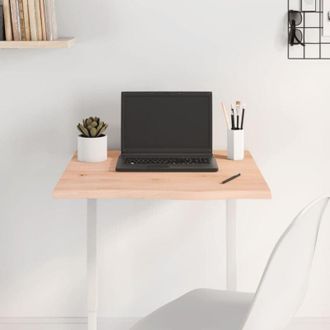 vidaXL Piano per Tavolo 60x60x2 cm in Rovere Massello Non Trattato - Vidaxl