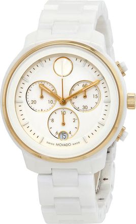 Movado Bold Verso Chronograph Quartz White Dial Ladies Watch 3600933