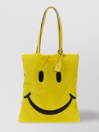 Moschino smiley tote bag detachable strap