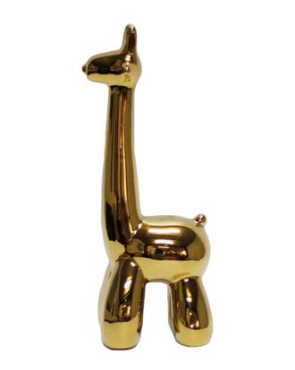 Sagebrook Home Gold Giraffe Balloon Animal