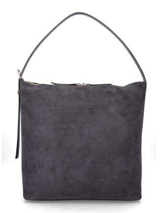 A.P.C. Sac Vera Maxi Rectangular Suede Shoulder Bag