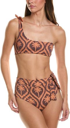 Maneb&igrave; Manebi 2pc Tie-Up One-Shoulder Bikini Set