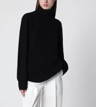 Toteme Black cashmere turtleneck