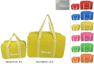 Trade Shop Trade Shop - Set 2 Pz Borse Termiche 24 Lt + 6 Lt Borsa Frigo Colorata Mare Campeggio Picnic