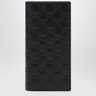 Gucci Black GG Emblem long wallet