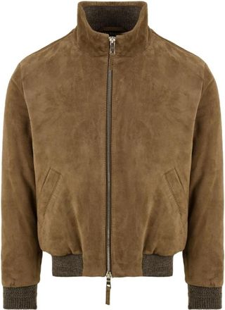The Jack Leathers Tobia Su&egrave;de Jas - Heren - Leren en Su&egrave;de Jassen - Bruin - L - Su&egrave;de - Jassen