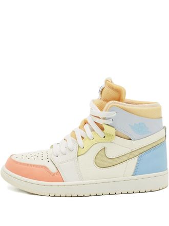 Nike Jordan Air Jordan 1 High Zoom Air leather sneakers - Neutrals