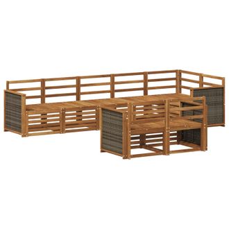 vidaXL Set Di Divani Da Esterno 7 Pz Vidaxl