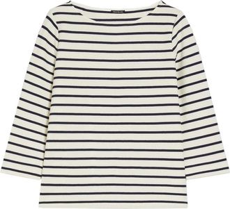 Pennyblack Long Sleeve T-Shirts, female, Blue, S, Soft Cotton Sweatshirt with Piqué Detail