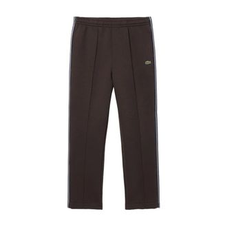 Lacoste Straight Trousers, male, Brown, L, Brown Joggers with Stylish Details