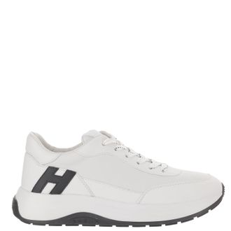 Hogan Nappa Leather Sneakers With Memory Foam And Contrasting Detail