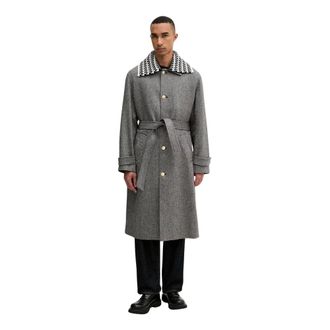 Dr&ocirc;le de Monsieur Jassen, Heren, Grijs, L, Single-Breasted Coats