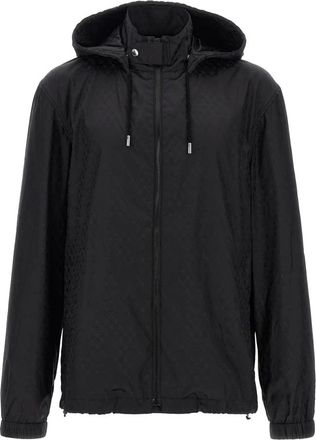 Alexander McQueen Skull Jacquard Windbreaker - Heren - Zomerjassen - Zwart - L - Nylon - Jassen