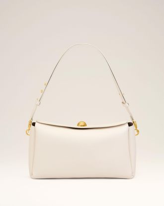 Ami White Cow Leather Carrousel Medium Bag White - OS - Unisex