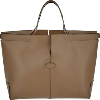 Tod's Tassen, Dames, Bruin, ONE Size, Leer, Tote Bag