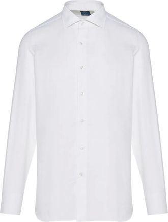 Finamore Camicia button-down a maniche lunghe - Bianco