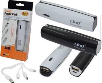 Trade Shop Trade Shop - Power Bank Carica Batteria Esterna 3200 Mah Con Cavo 3 In 1 Linq D-015