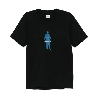 C.P. Company C.p. Company, Heren, Tops, Zwart, Maat: 2XL Katoen