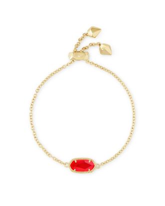Kendra Scott Womens Elaina Adjustable Chain Bracelet In Red Illusion