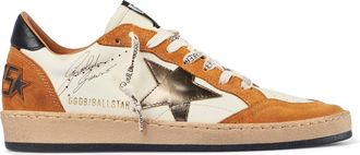 Golden Goose Nappa Leather Sneakers with Suede Overlays and Laminated Star