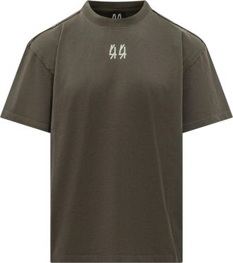 44 Label Group Standard Tee Bigger - Heren - T-shirts - Bruin - S - Katoen - Tops