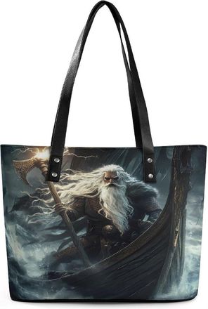 Generic Wrath of Vikings Royal Boat Dragon Tote Bags for Women Cute Shoulder Purses Handbags