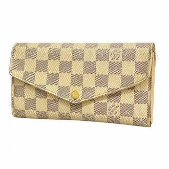 Louis Vuitton White Long Wallet (Bi-Fold) (Pre-Owned)