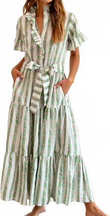 Mille Victoria Maxi Dress In Sweet Pea Stripe