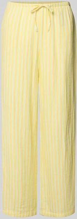 Only Loose Fit Weite Hose aus reiner Baumwolle Modell THYRA in Hellgelb, Gr&ouml;&szlig;e XS