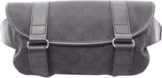 Gucci Pre-owned Vintage Nylon Belt Bag - unisex - Gucci Vintage - Vintage Belt Bags - Black - ONE SIZE - Pre-owned