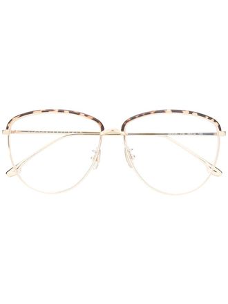 Victoria Beckham VB2100 glasses - women - Metal (Other) - 58 - Gold