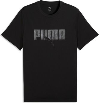 Puma T-Shirt PUMA ESS LOGO LAB STORY 2 TEE, Herren, Gr. XXL, puma schwarz, Jersey, Obermaterial: 100% Baumwolle, bedruckt, regular fit normal, Rundhals, Sh